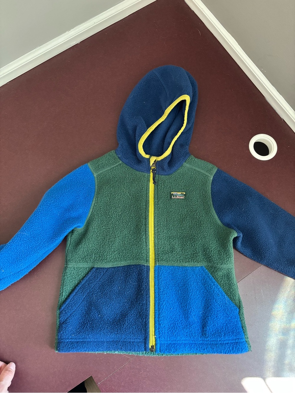 L.L. Bean Colorblock Kids Fleece jacket - loved & cozy